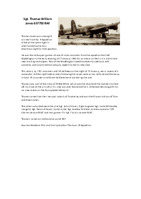 A preview of a PDF biography for Jones, Thomas William